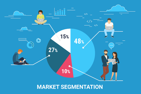 73329862 - market segmentation infographic concept illustration